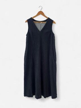 Toast | Dresses | Toast Freya Stripe Crinkle 0 Cotton Dress In Navy Sz Xs |  Poshmark